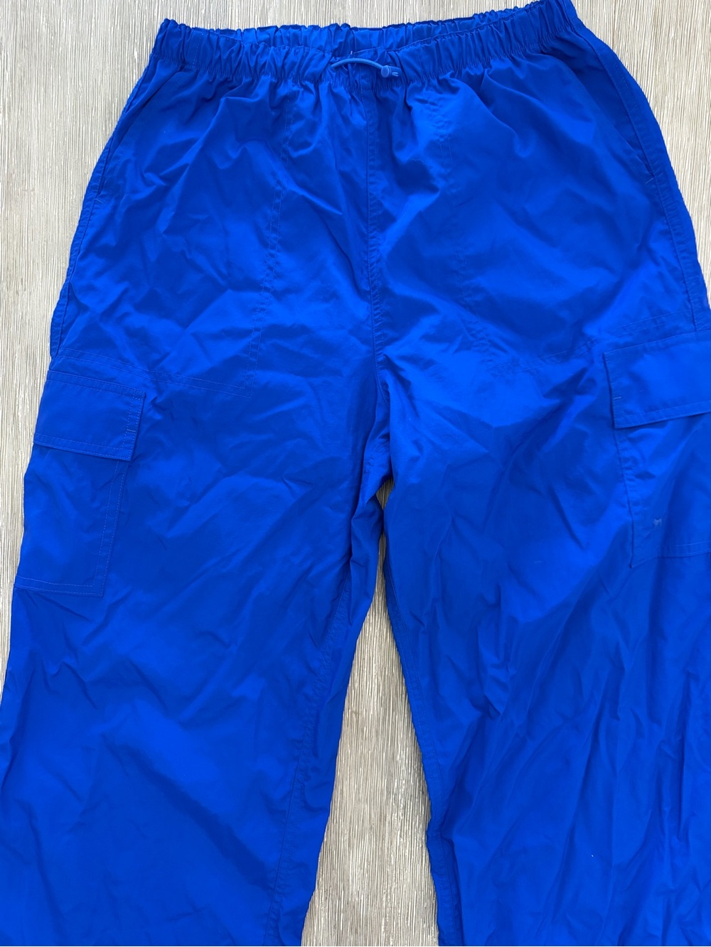 Victoria's Secret PINK Electric Blue Nylon Cargo Pants Size XS